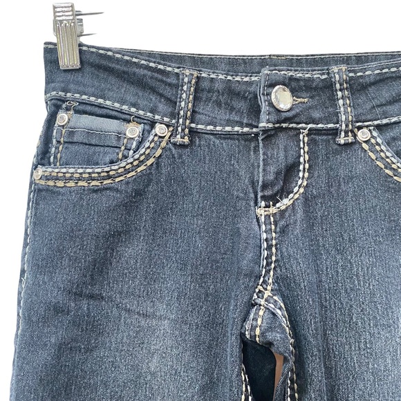 Classic Blue brand Straight Leg Blue Jeans womens size Small - Picture 3 of 5